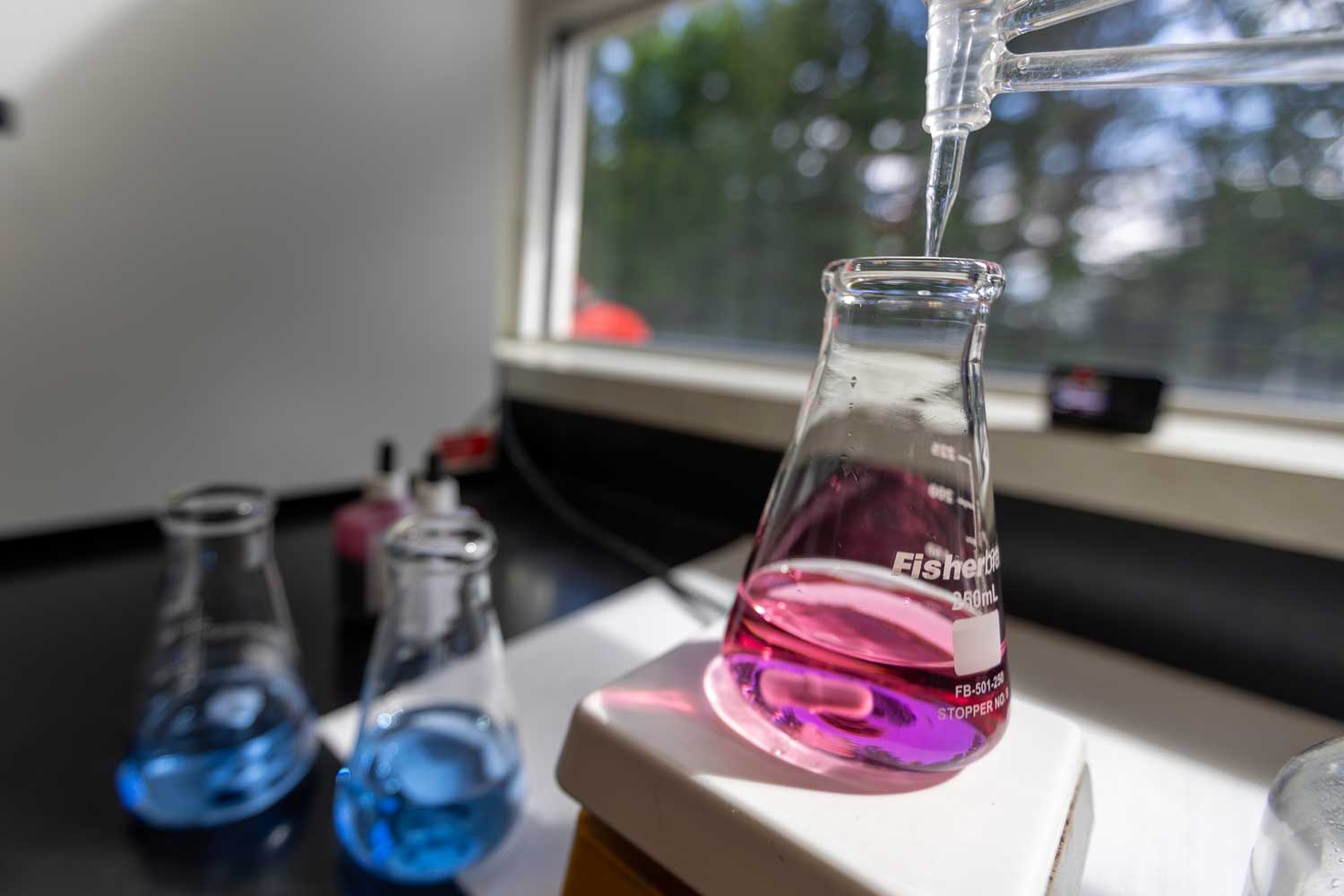 A water quality lab at Connecticut Water